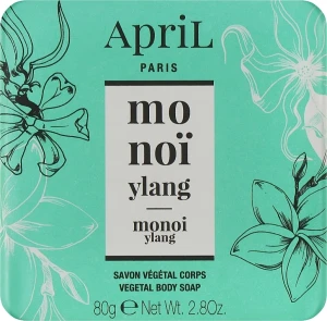 April Мило "Моной та іланг" Monoi Ylang Vegetal Body Soap