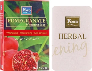 Yoko Мыло для тела с экстрактом граната Pomegranate Whitening Soap