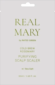 Rated Green Очищувальна маска для шкіри голови Real Mary Cold Brewed Rosemary Purifyng Scalp Scaler