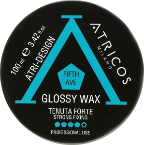 Atricos Глянцевий віск для волосся сильної фіксації Fifth Ave Glossy Wax