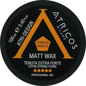 Atricos Матовий віск для волосся, надсильної фіксації Matt Wax