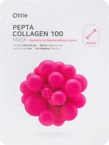 Ottie Зміцнювальна тканинна маска для обличчя з колагеном Pepta Collagen 100 Mask