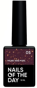 Nails Of The Day Витражная база с поталью Malbec Potal Base