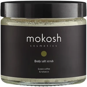Mokosh Cosmetics Сольовий скраб для тіла "Зелена кава і тютюн" Mokosh Salt Body Scrub Green Coffee With Snuff