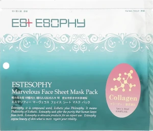 Estesophy Тканевая маска для лица Marvelous Sheet Collagen Mask