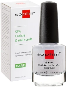 Sophin Скраб для кутикулы и ногтей с кератином SPA Cuticle & Nail Scrub