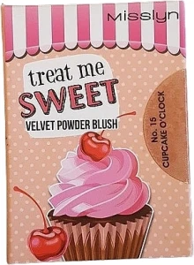 Misslyn Treat Me Sweet! Velvet Powder Blush Румяна для лица