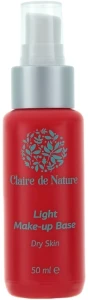 Claire de Nature Light Make-up Base Dry Skin Легкая база под макияж для сухой кожи, 50ml