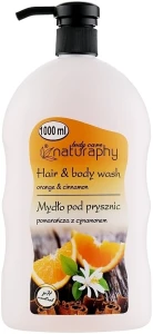 Naturaphy УЦЕНКА Гель для душа "Апельсин и корица" Hair&Body Wash *