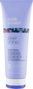 Кондиціонер для освітленого і сивого волосся - Milk Shake Silver Shine Conditioner, 250 мл