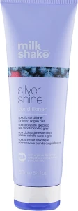 Кондиционер для осветленных и седых волос - Milk Shake Silver Shine Conditioner, 250 мл