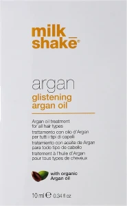 Milk Shake Арганієва олія для глибокого відновлення і блиску волосся Argan Glistening Argan Oil