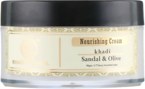 Khadi Natural Живильний крем "Сандал і олива" Khadi Sandal & Olive Herbal Nourishing Cream