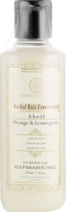 Khadi Natural Аюрведичний бальзам-кондиціонер для волосся "Апельсин і лемонграс" без SLS і парабенів Herbal Orange & Lemongrass Hair Conditioner