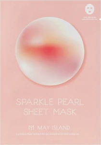 May Island Тканевая маска для сияния кожи с жемчугом Sparkle Pearl Sheet Mask, 30ml