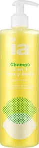Interapothek Шампунь і кондиціонер 2 в 1 з екстрактом лайма та лимона для всіх типів волосся