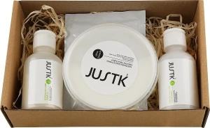 JustK Набор для нанопластики волос (shmp/50ml + cond/50ml + keratin/50ml + mask/30ml)