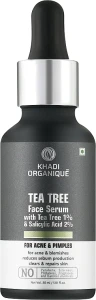 Khadi Organique Зволожувальна антивікова сироватка з олією чайного дерева Tea Tree Face Serum