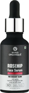 Khadi Organique Тонізувальна зволожувальна сироватка з олією шипшини проти зморщок і пігментних плям Rosehip Face Serum Repairs & Tones Skin