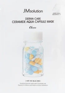 JMsolution Восстанавливающая целлюлозная маска с керамидами Derma Care Ceramide Aqua Capsule Mask