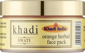 Khadi Swati Аюрведична маска для обличчя з апельсином Ayurvedic Orange Face Pack