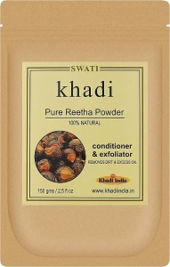 Khadi Swati Трав'яний очищувальний засіб для волосся з ритха Khadi Pure Reetha Powder
