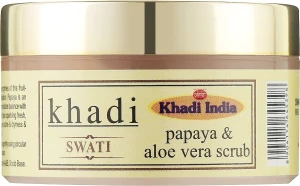 Khadi Swati Скраб для лица из папайи и алоэ вера Papaya and Aloevera Face Scrub