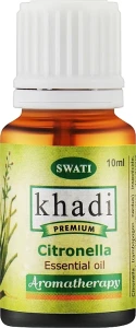 Khadi Swati Эфирное масло "Цитронелла" Premium Essential Oil