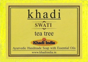 Khadi Swati Мило ручної роботи "Чайне дерево" Tea Tree Soap