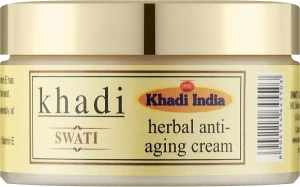 Khadi Swati Аюрведичний трав'яний антивіковий крем Ayurvedic Herbal Anti-Aging Cream