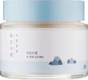 Легкий зволожувальний крем для обличчя з мінералами - ROUND LAB 1025 Dokdo Light Cream, 80 мл