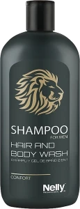 Nelly Professional Шампунь 2 в 1 для волос и тела Men Shampoo, 400ml