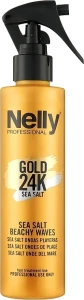 Nelly Professional Спрей для волос "Sea Salt" Gold 24K Spray