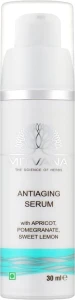 Сироватка для обличчя антивікова - Mitvana Anti Aging Serum with Apricot, Pomegranate, Sweet Lemon, 30 мл