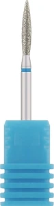 Nail Drill Фреза алмазна "Полум'я" 243 023LB, діаметр 2,3 мм, синя