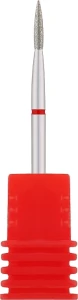 Nail Drill Фреза алмазна "Полум'я" 243 018R, діаметр 1,8 мм, червона