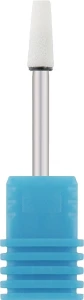 Nail Drill Фреза корундовая "Усеченный конус удлиненный", диаметр 4.3 мм, 45-35, белая