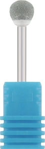Nail Drill Фреза корундова "Кулька", діаметр 6.5 мм, 45-6. сіра
