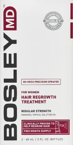 Bosley Спрей з міноксидилом 2% для відновлення росту волосся у жінок Hair Regrowth Treatment