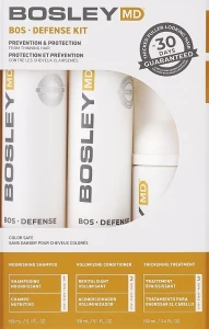 Bosley Набір для попередження стоншення волосся Bos Defense Kit (shm/150ml + cond/150 + treatm/100ml)