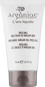 Arganiae Пілінг з мікросферами для обличчя та тіла з органічною аргановою олією L'oro Liquido Organic Argan Oil Peeling