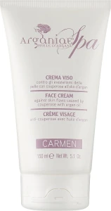 Arganiae Нормалізуючий заспокійливий крем для шкіри обличчя, схильної до куперозу Carmen SPA Face Cream