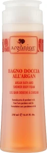 Arganiae Гель для ванни та душу з аргановою олією, алое та вівсом L'oro Liquido Argan Oil Bath And Shower Body Foam