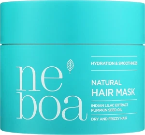 Neboa Маска для волосся, що зволожує та розгладжує сухе та пухнасте волосся Hydration & Smootness Natural Hair Mask