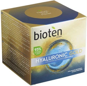 Bioten Нічний крем проти зморщок Hyaluronic Gold Replumping Antiwrinkle Night Cream