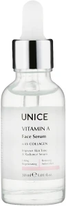Unice Сыворотка для лица с коллагеном и витамином А