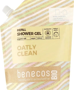 Benecos Гель для душу Shower Gel Organic Oats (змінний блок)