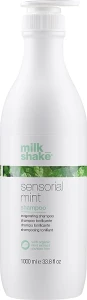 Підбадьорливий шампунь для волосся - Milk Shake Sensorial Mint Shampoo, 1000 мл