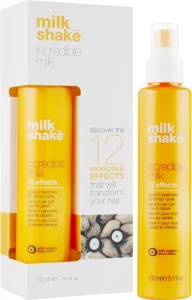 Незмивна маска-спрей для волосся з 12 активними ефектами - Milk Shake Incredible Milk, 150 мл