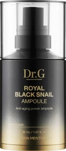Антивікова ампула з муцином равлики - Dr.G Royal Black Snail Ampoule, 30 мл
